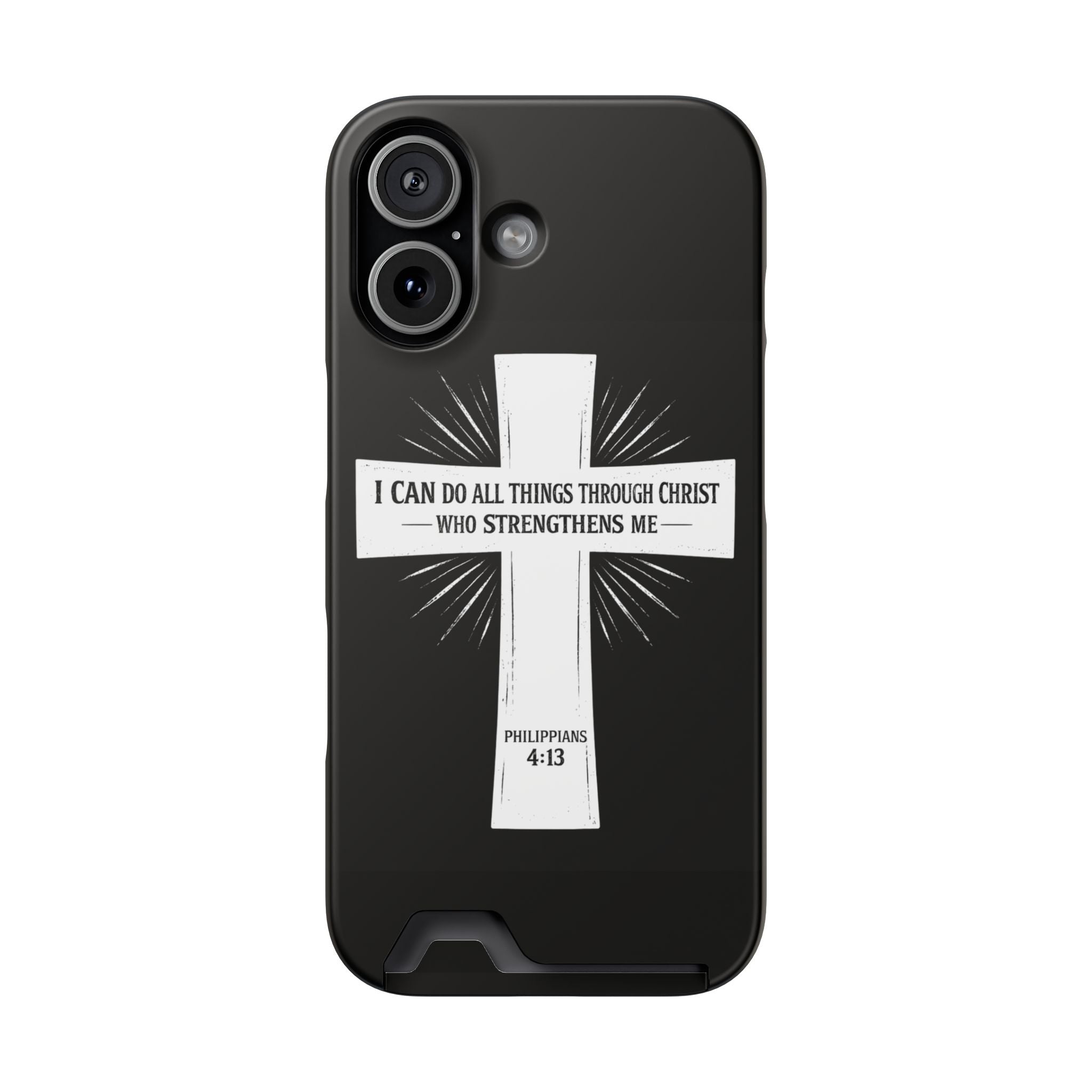 Philippians 4:13 Phone Case (Card Holder)