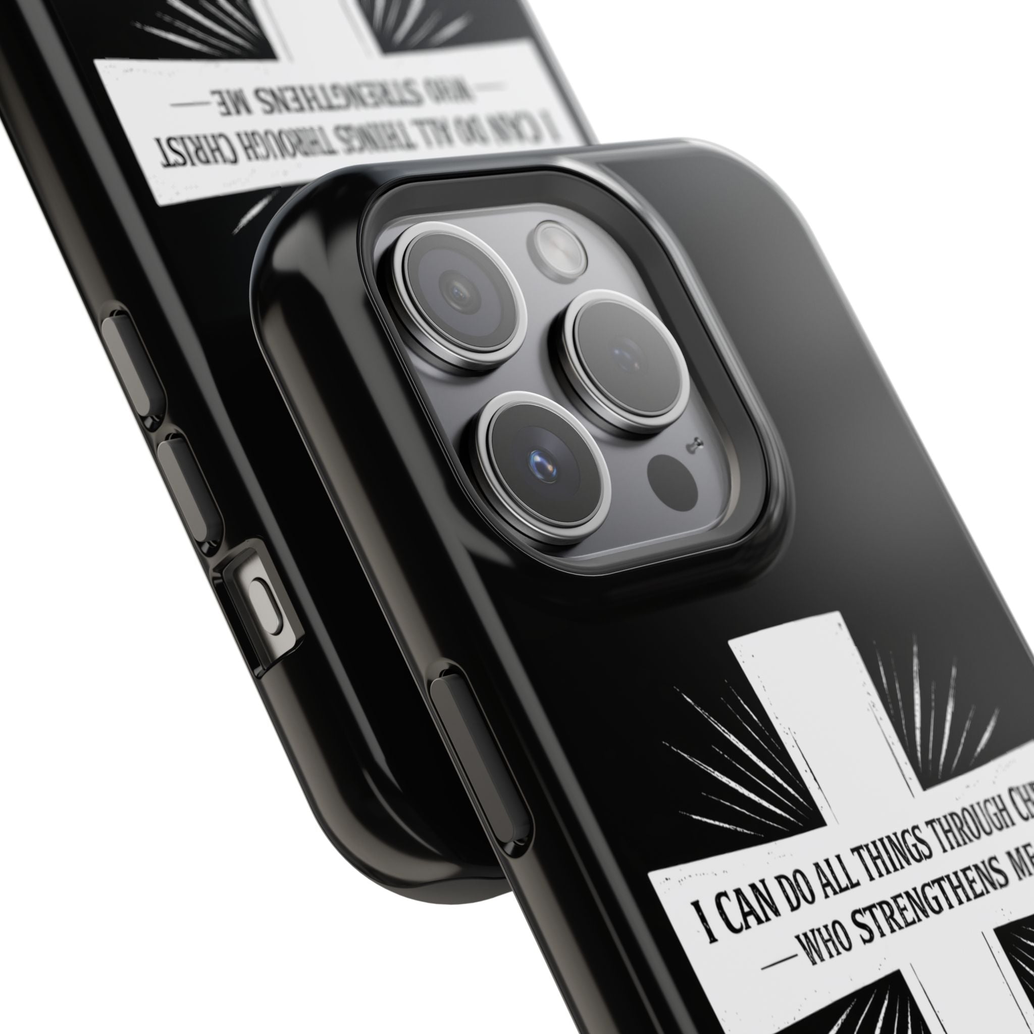 Philippians 4:13 Magnetic Impact-Resistant Cases