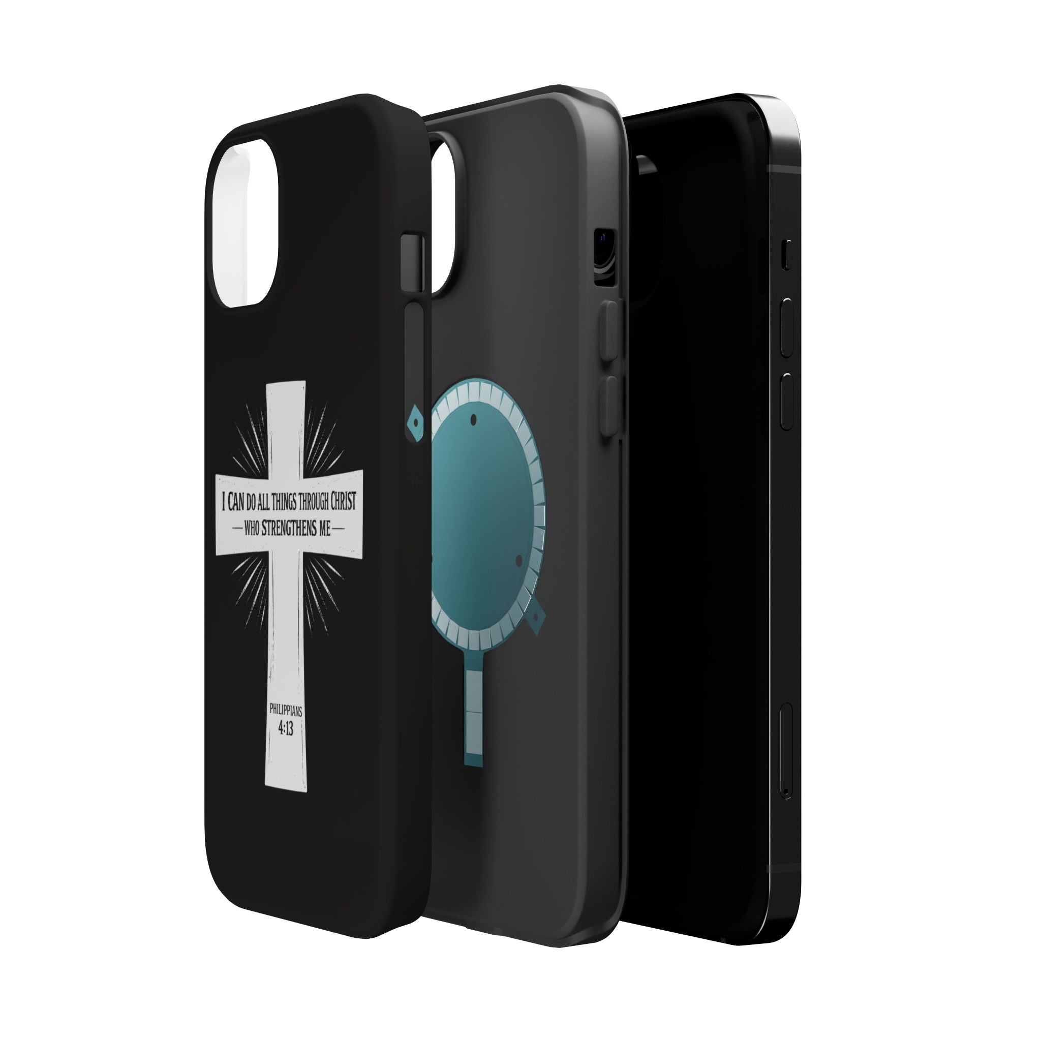 Philippians 4:13 Magnetic Impact-Resistant Cases