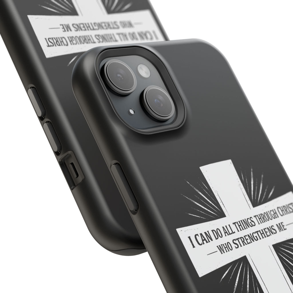 Philippians 4:13 Magnetic Impact-Resistant Cases