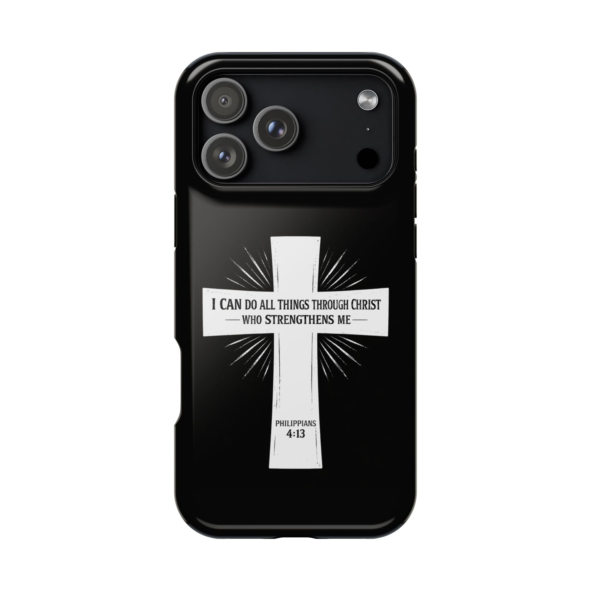 Philippians 4:13 Magnetic Impact-Resistant Cases