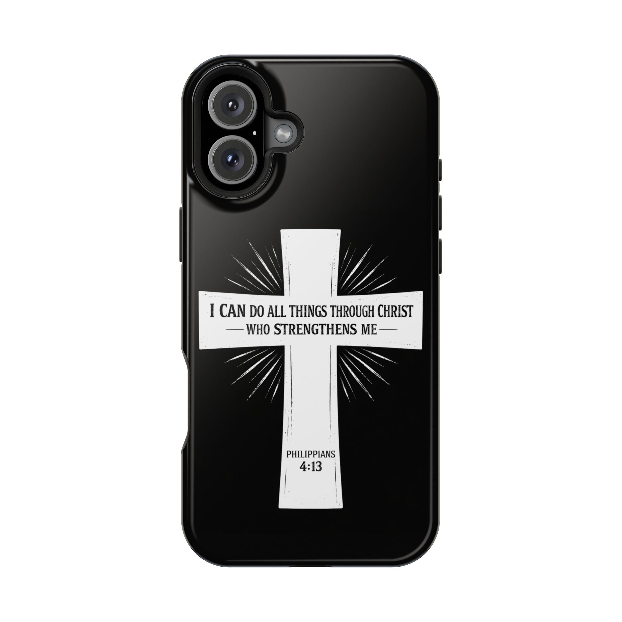 Philippians 4:13 Magnetic Impact-Resistant Cases