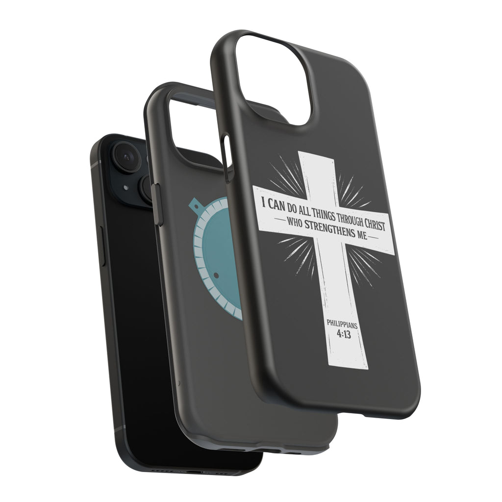 Philippians 4:13 Magnetic Impact-Resistant Cases