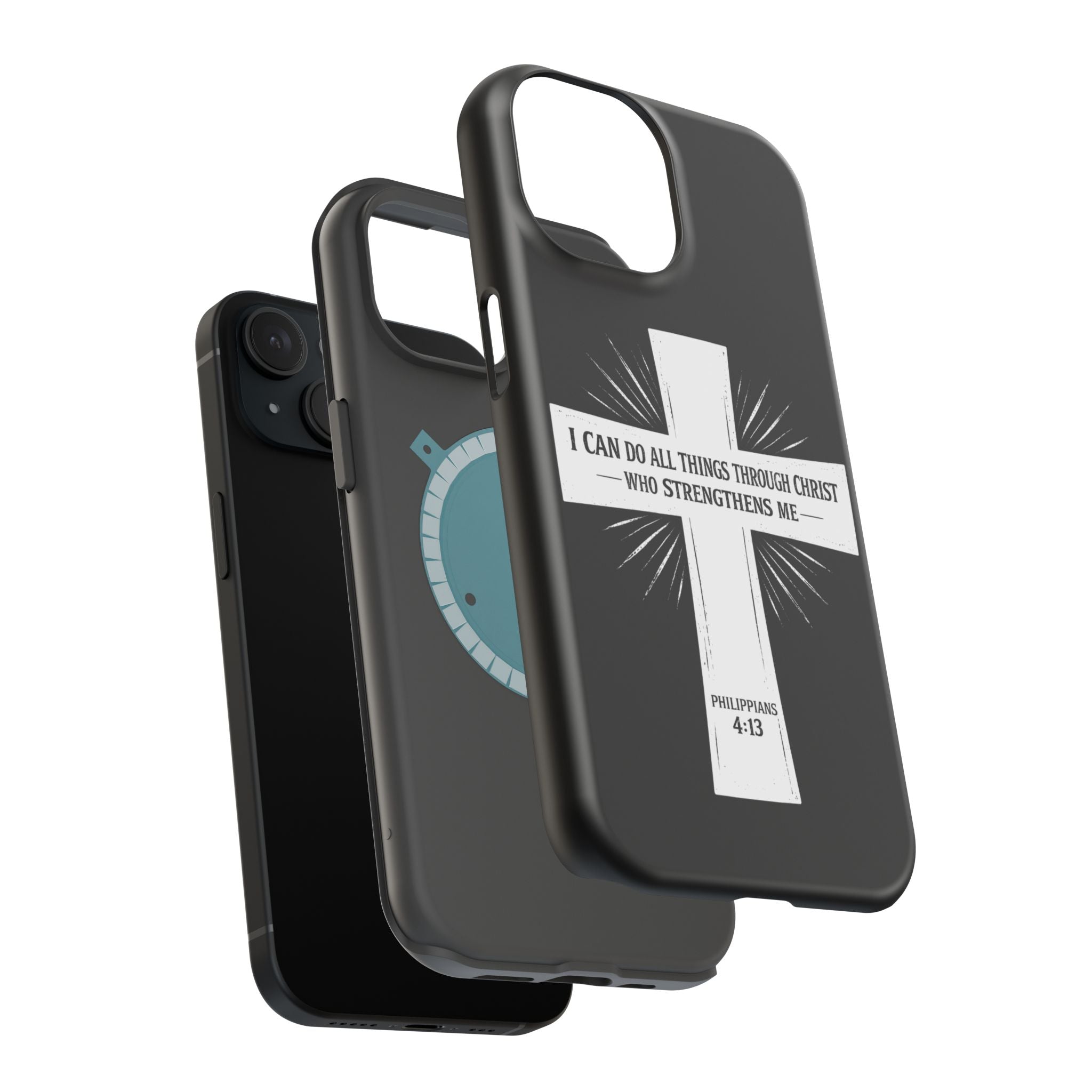 Philippians 4:13 Magnetic Impact-Resistant Cases