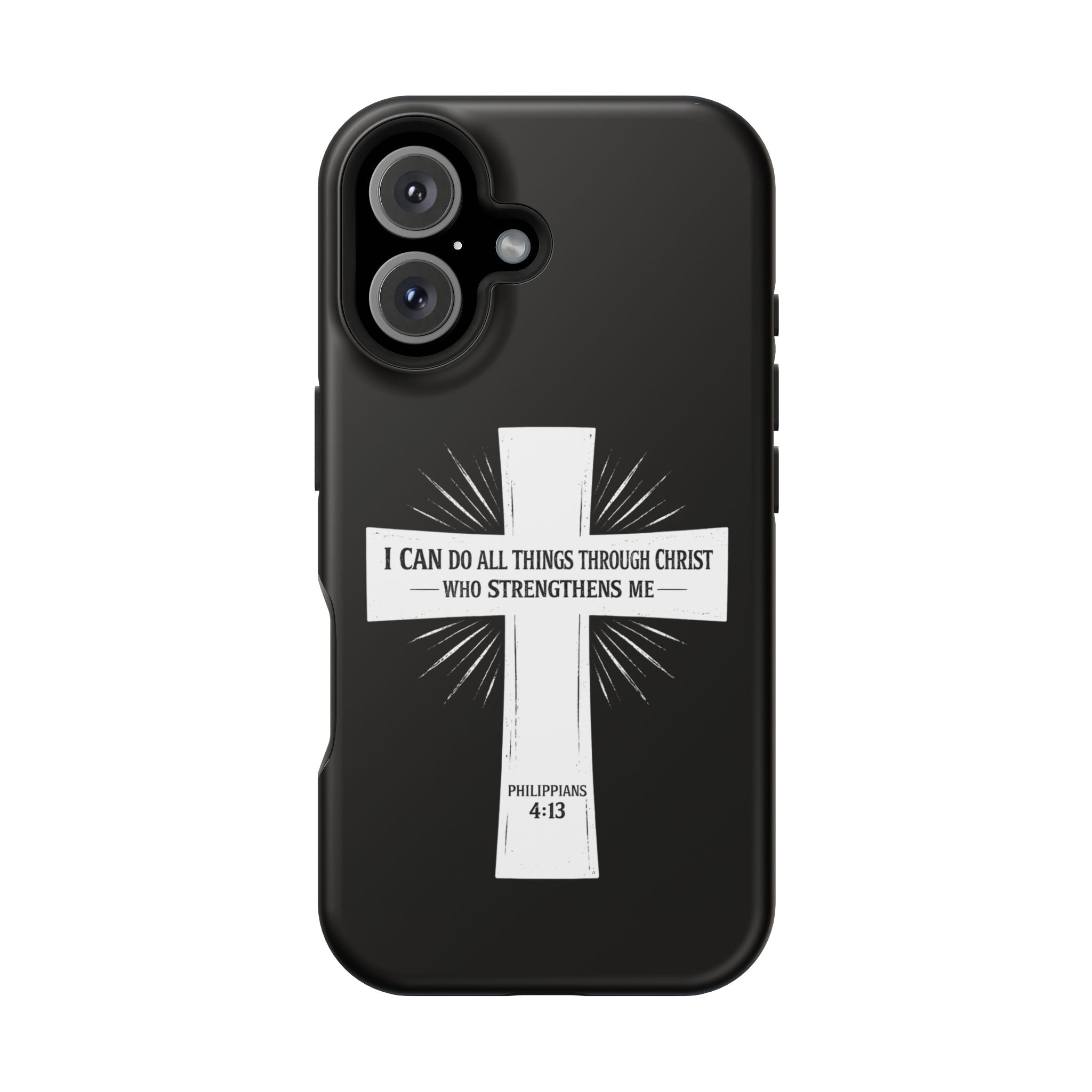 Philippians 4:13 Magnetic Impact-Resistant Cases