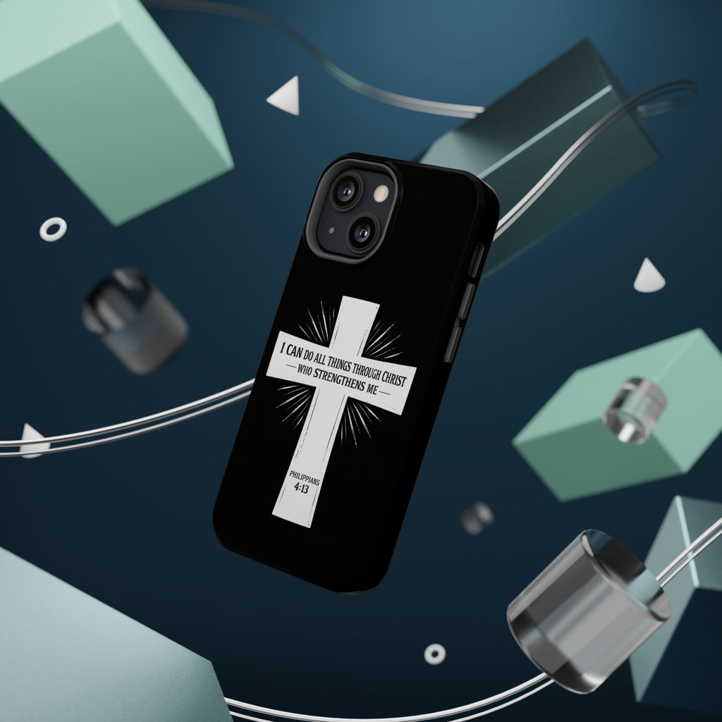 Philippians 4:13 Magnetic Impact-Resistant Cases