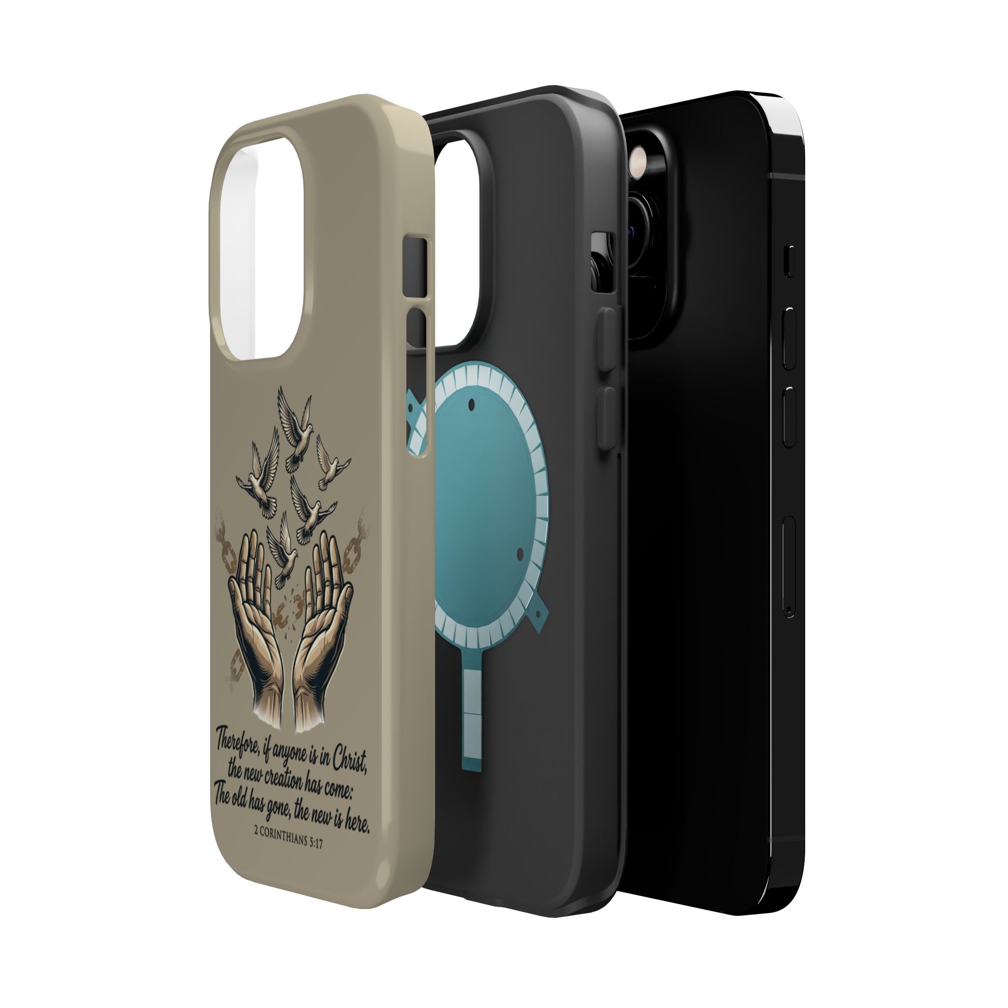2 Corinthians 5:17 Magnetic Impact-Resistant Cases