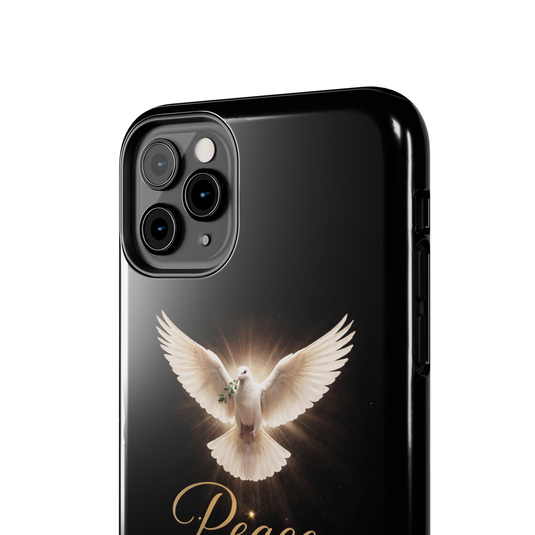 Dove with John 14:27 Tough Phone Cases