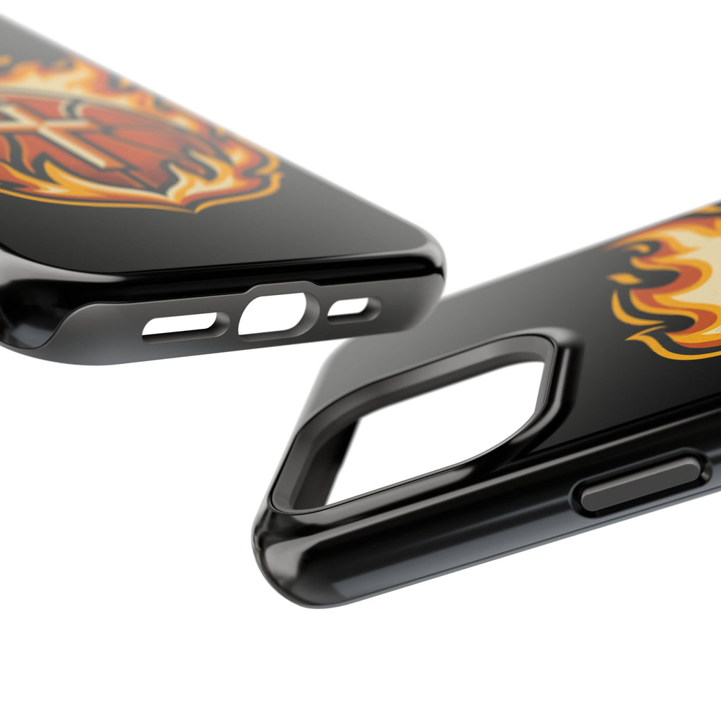 Basketball with cross and fire Impact-Resistant Cases