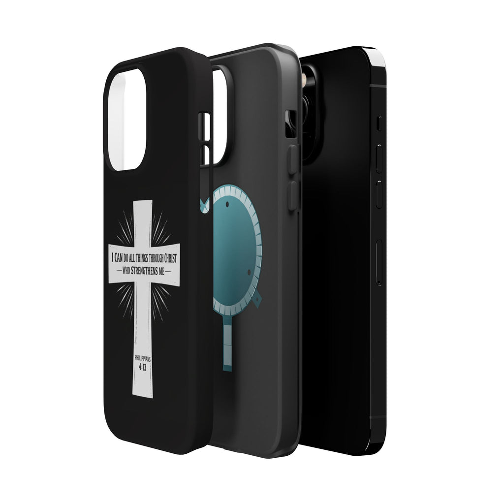 Philippians 4:13 Magnetic Impact-Resistant Cases