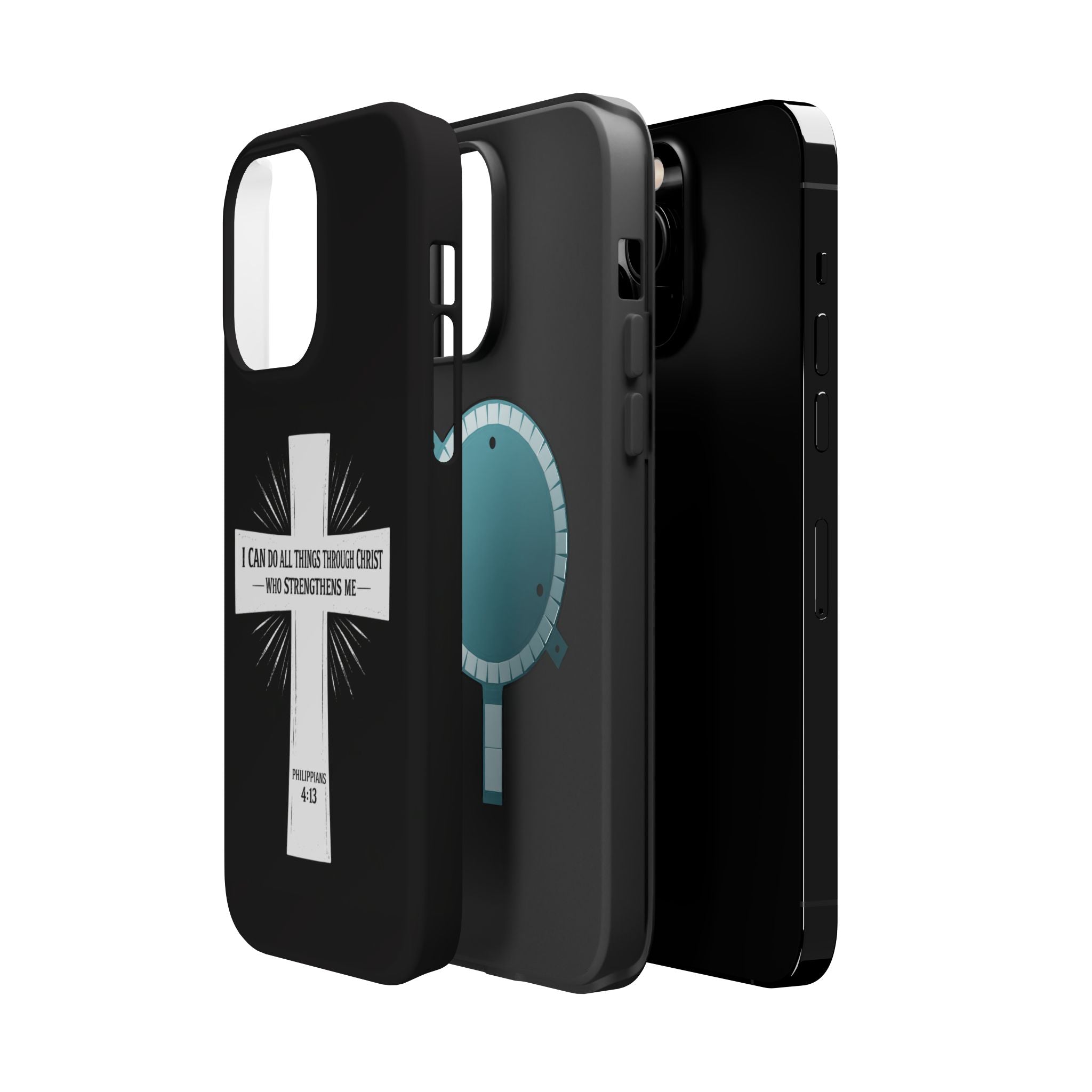 Philippians 4:13 Magnetic Impact-Resistant Cases