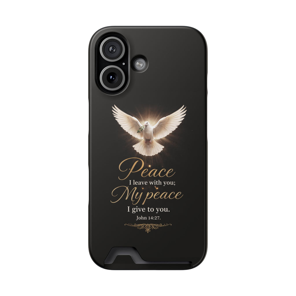 John 14:27 Phone Case With Card Holder