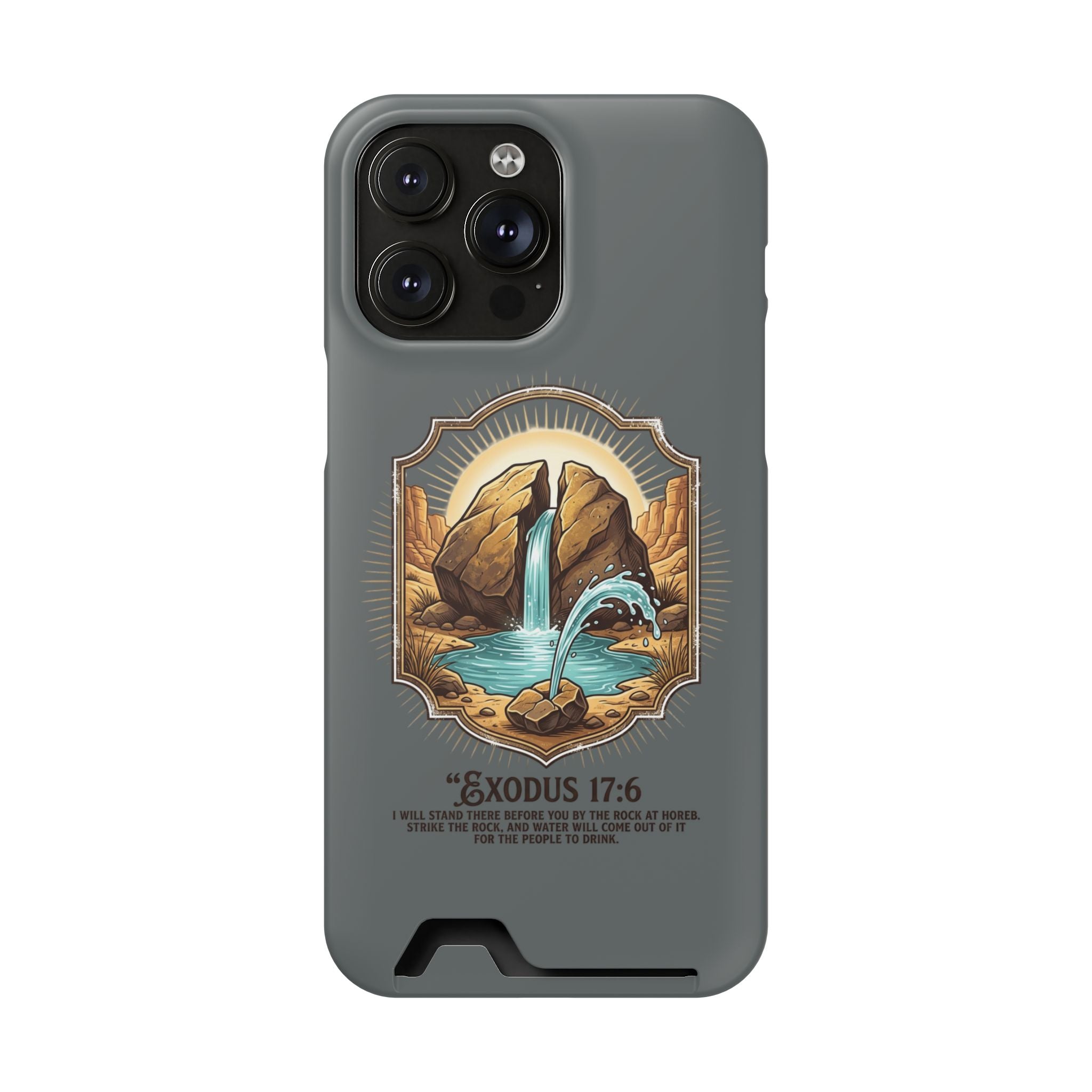 Exodus 17:6 Phone Case (Card Holder)