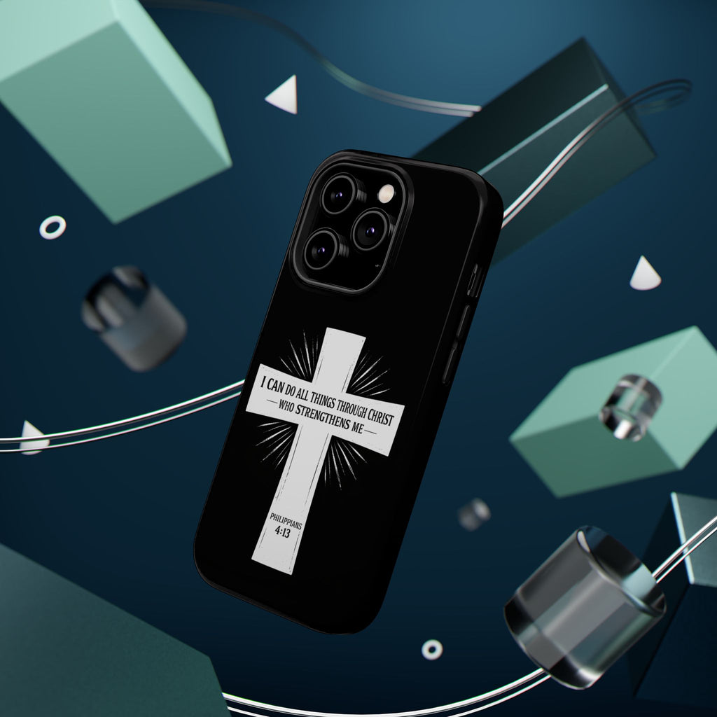 Philippians 4:13 Magnetic Impact-Resistant Cases