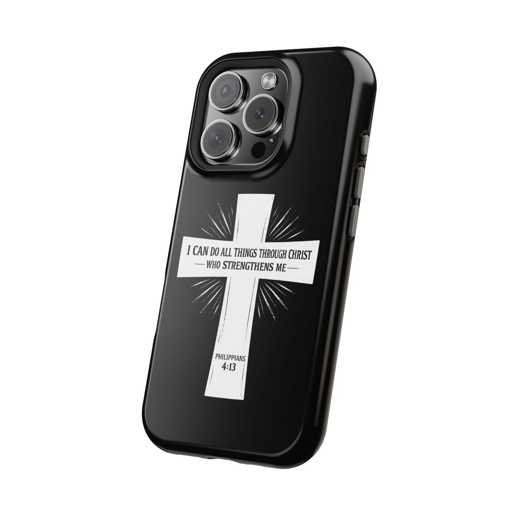 Philippians 4:13 Magnetic Impact-Resistant Cases