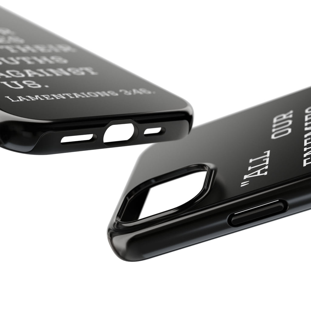Lamentations 3:46 phone case
