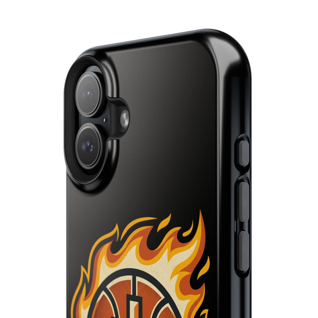 Basketball with cross and fire Impact-Resistant Cases
