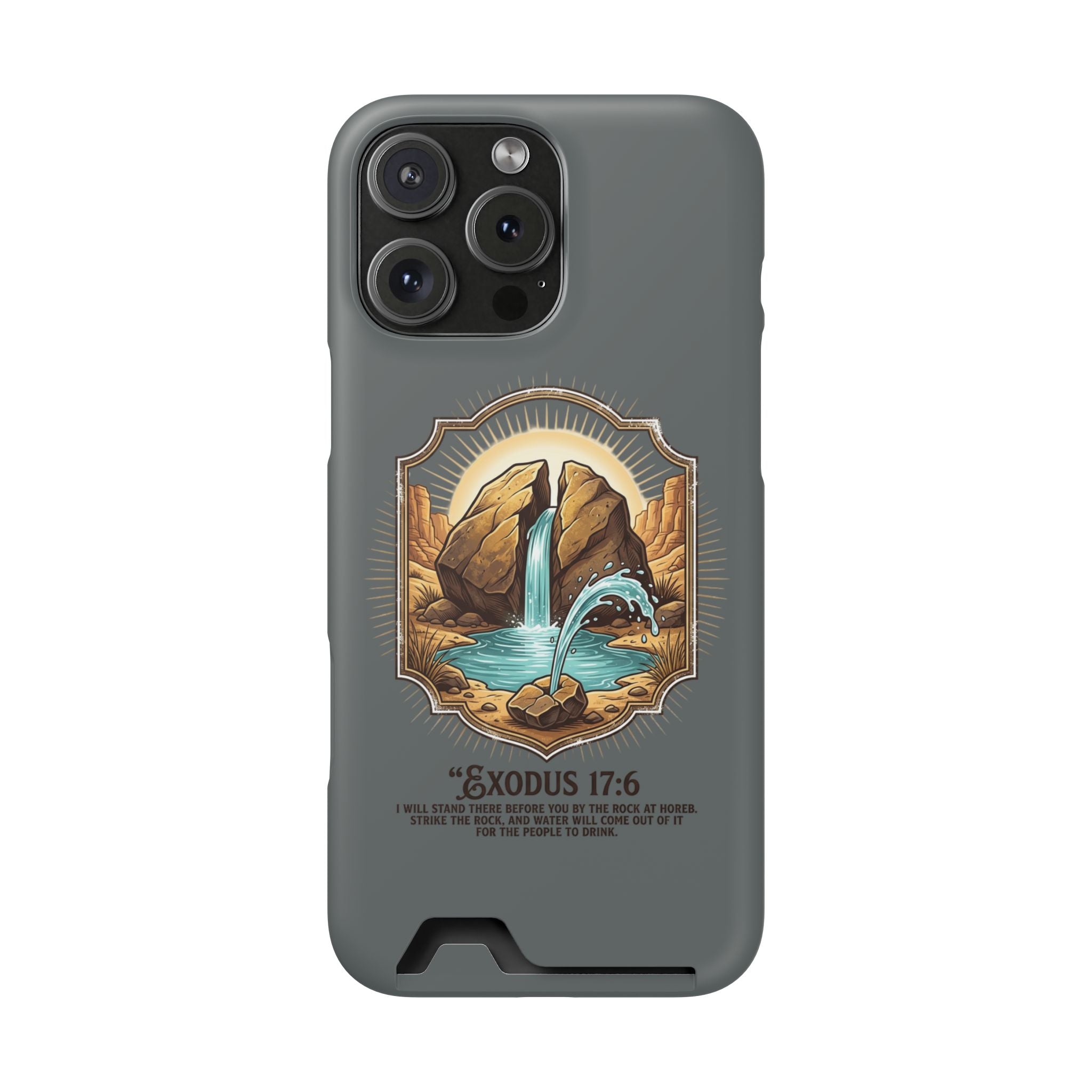 Exodus 17:6 Phone Case (Card Holder)