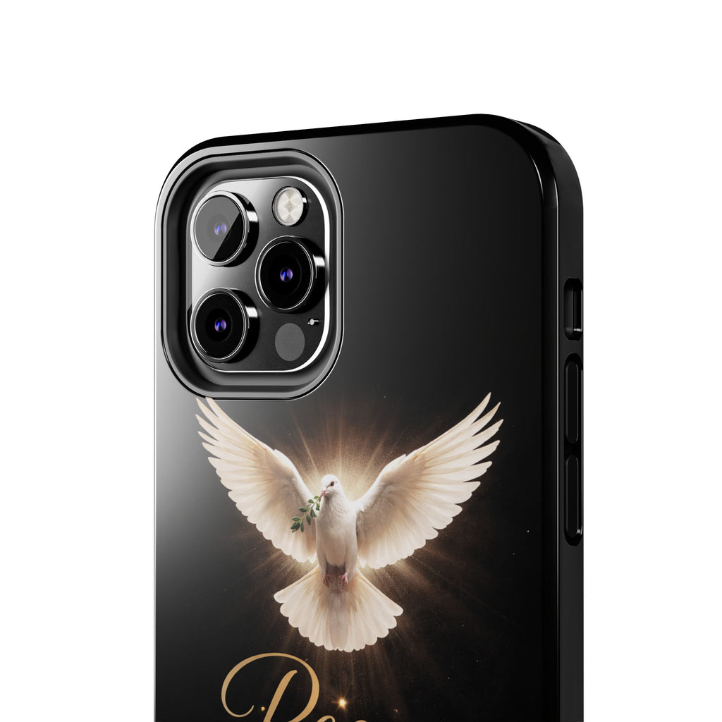 Dove with John 14:27 Tough Phone Cases