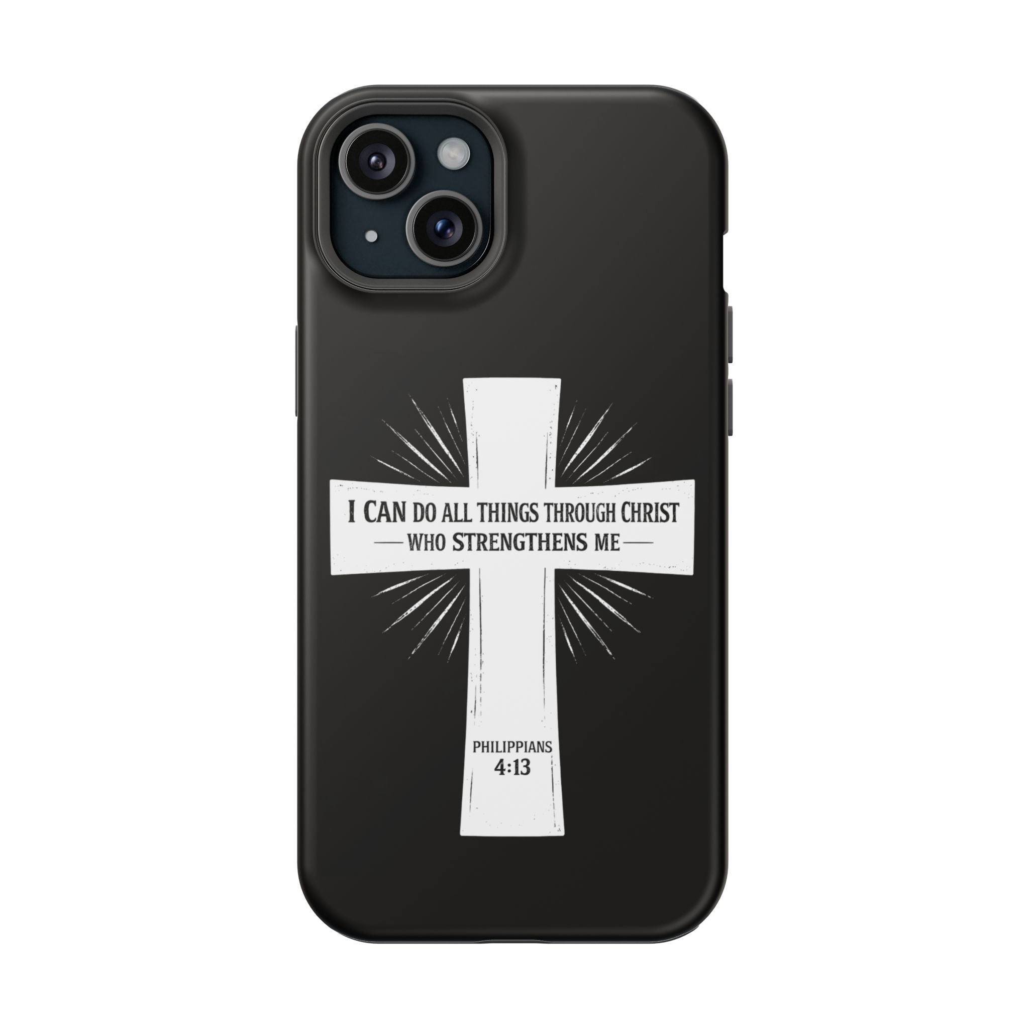 Philippians 4:13 Magnetic Impact-Resistant Cases