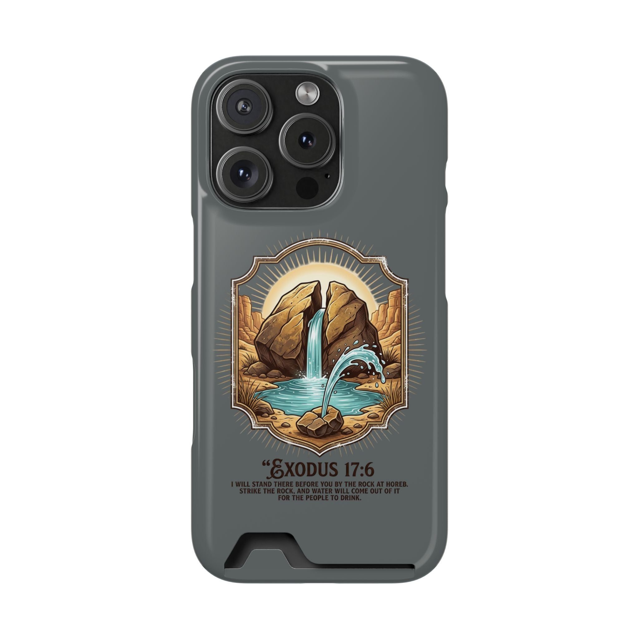 Exodus 17:6 Phone Case (Card Holder)