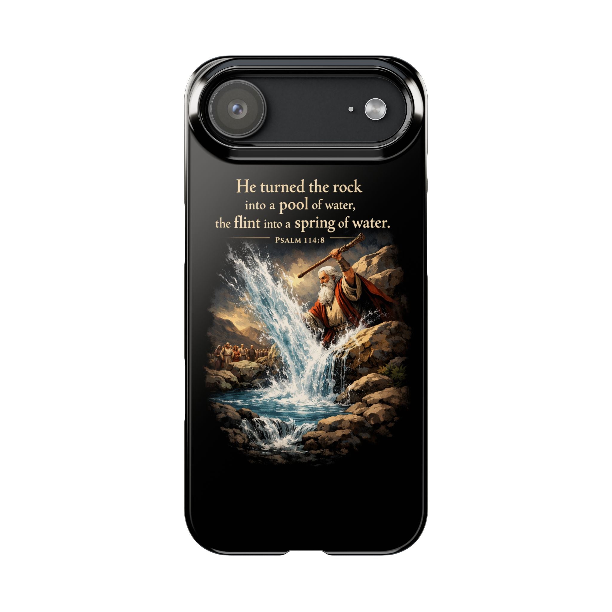 Psalms 114:8 Slim Phone Cases