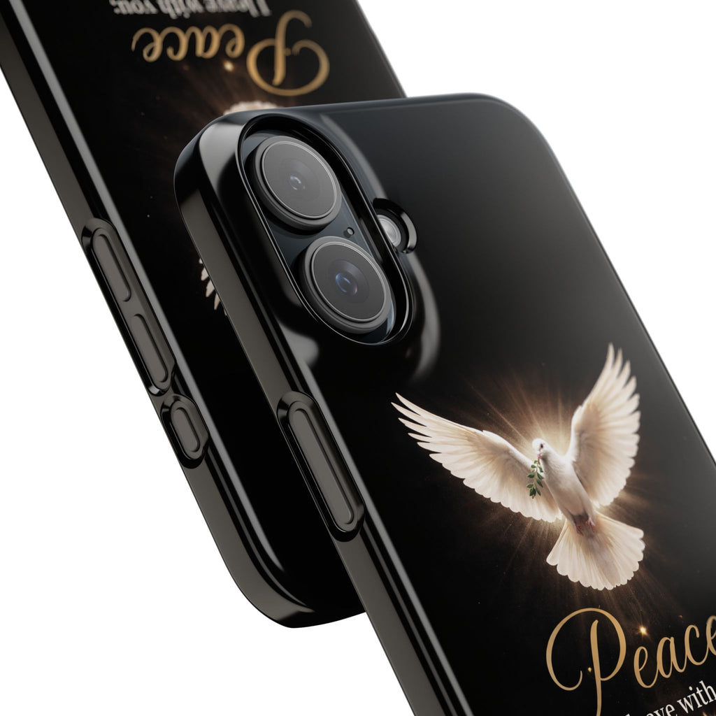 Dove with John 14:27 with Snap Cases