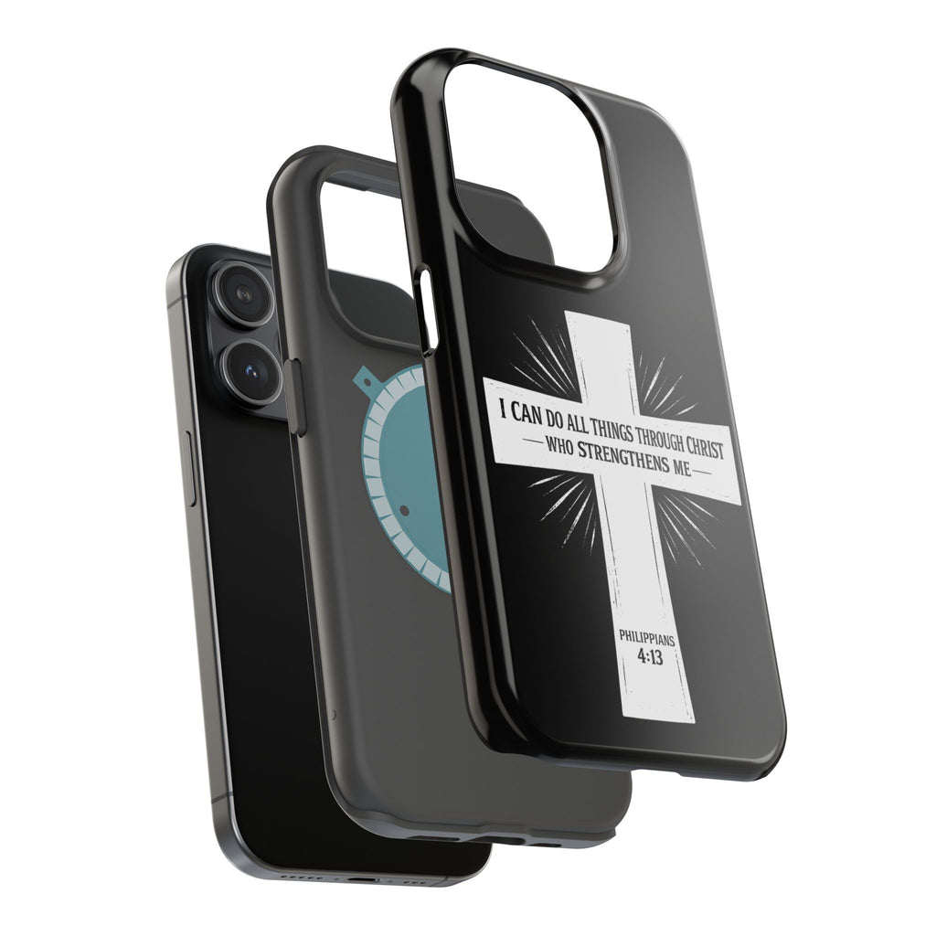 Philippians 4:13 Magnetic Impact-Resistant Cases
