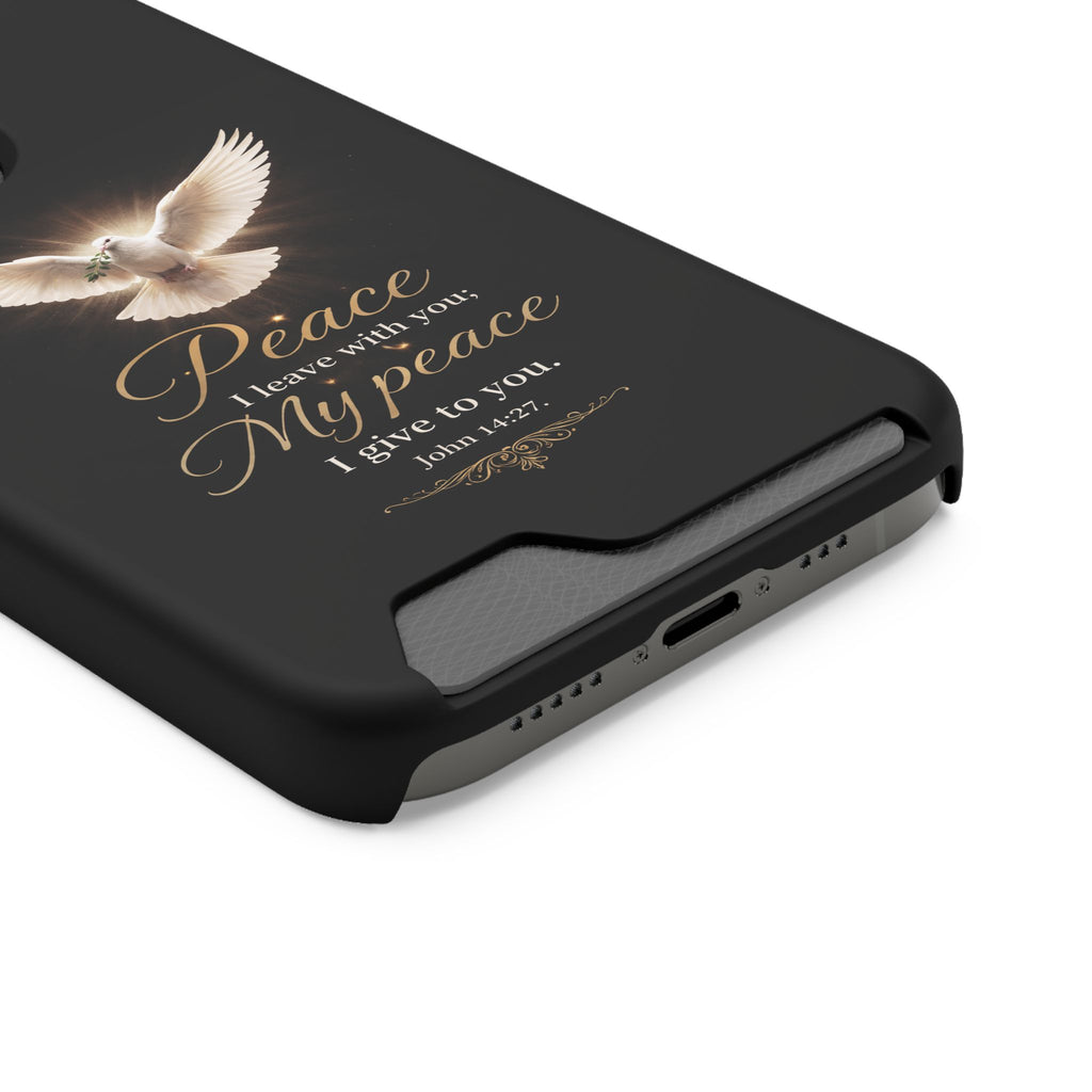 John 14:27 Phone Case With Card Holder
