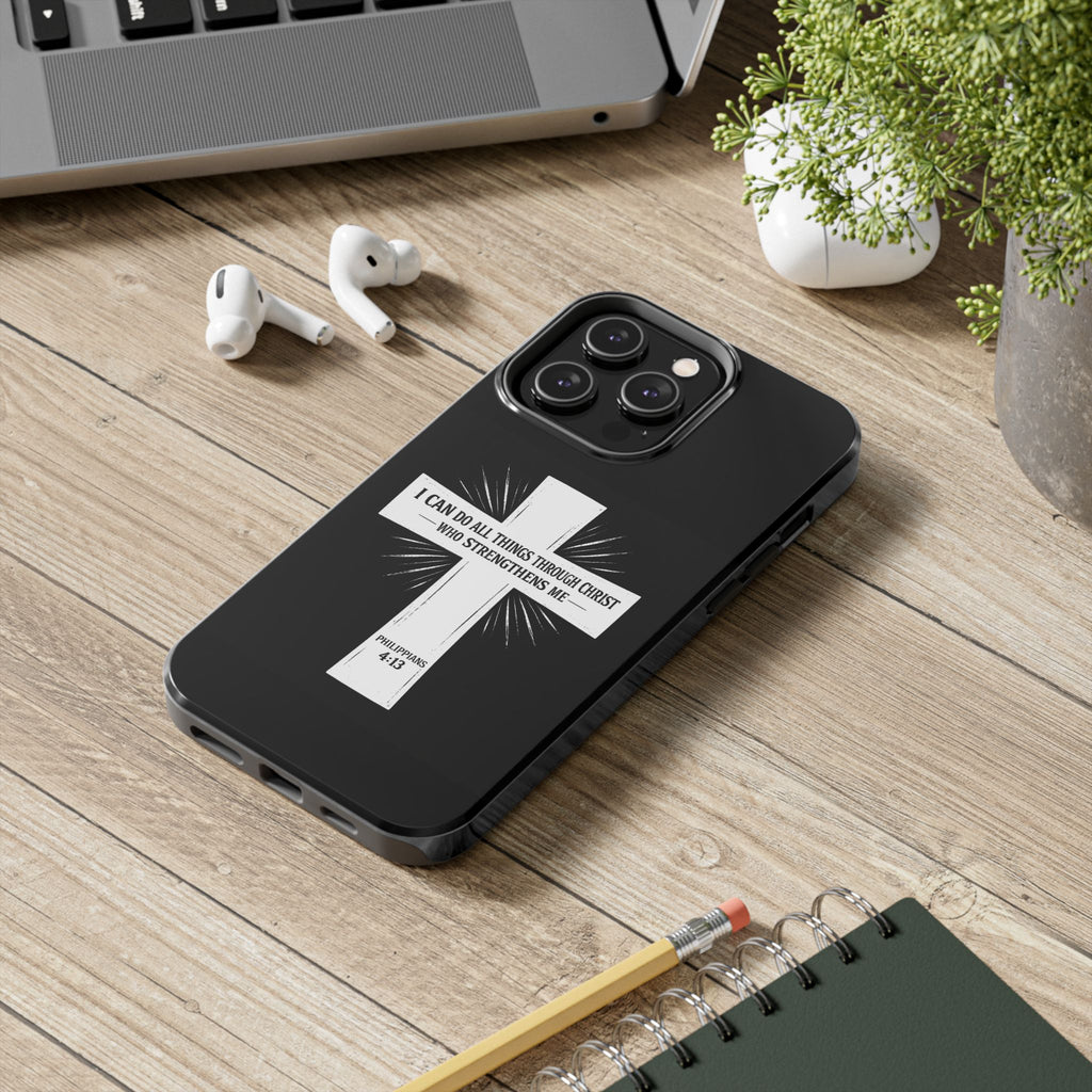 Philippians 4:13 Tough Phone Cases