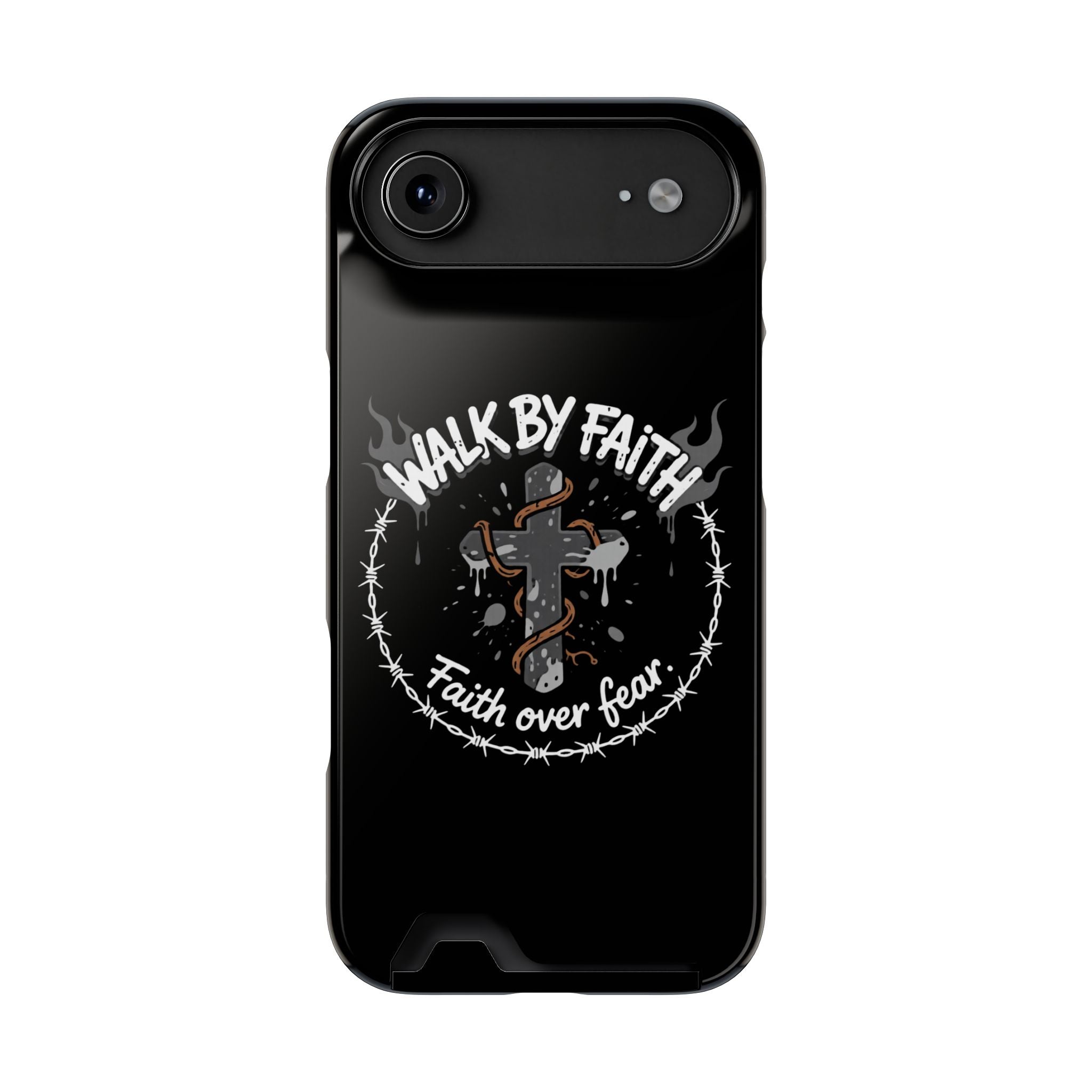 Walk by faith Phone Case (Card Holder)