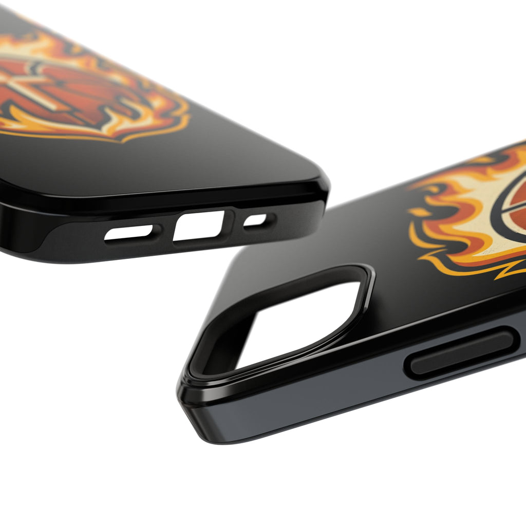 Basketball with cross and fire Impact-Resistant Cases