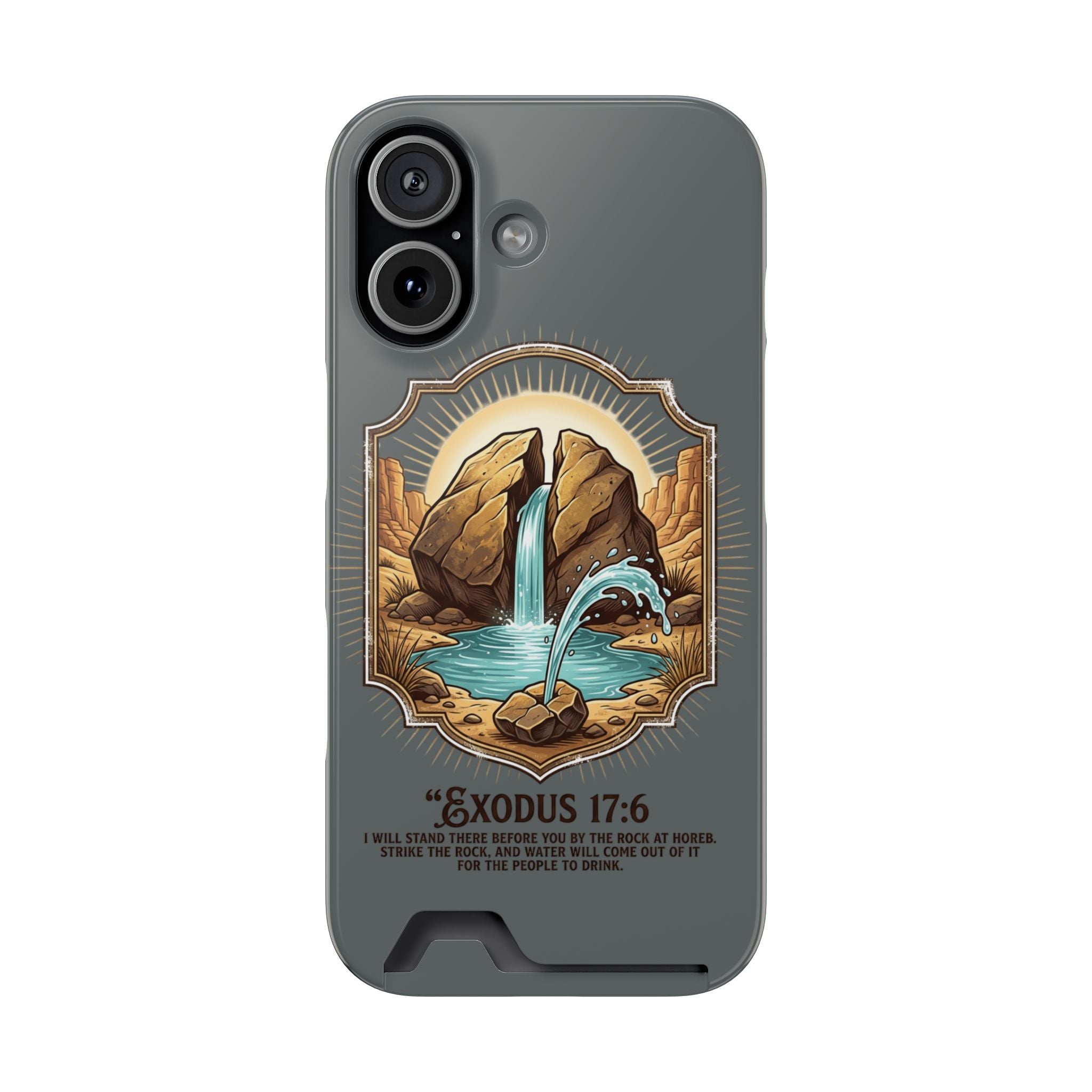 Exodus 17:6 Phone Case (Card Holder)