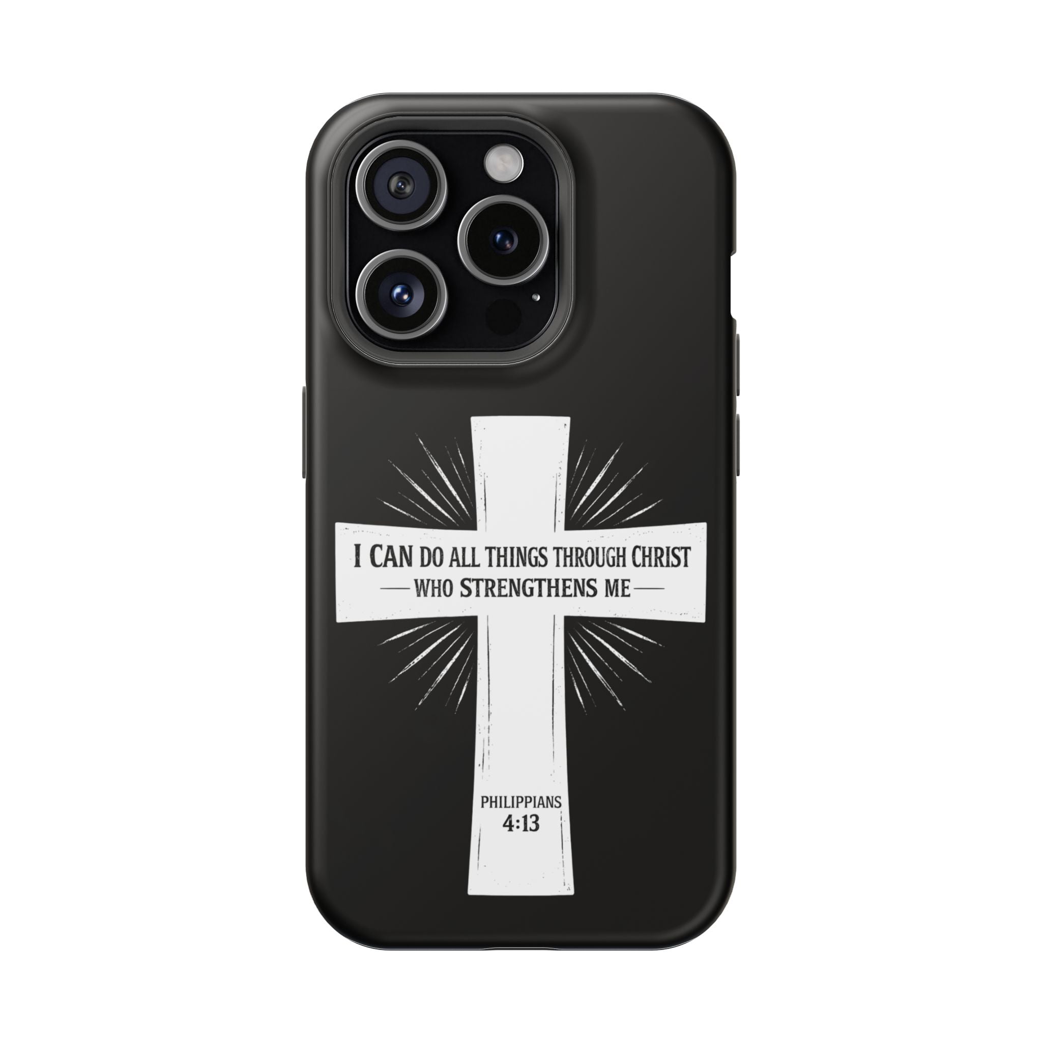 Philippians 4:13 Magnetic Impact-Resistant Cases