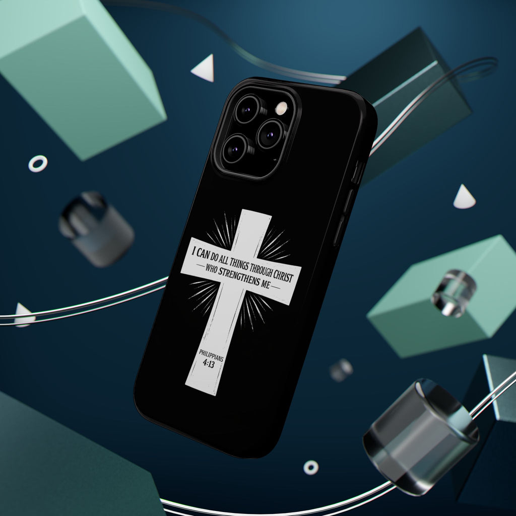 Philippians 4:13 Magnetic Impact-Resistant Cases