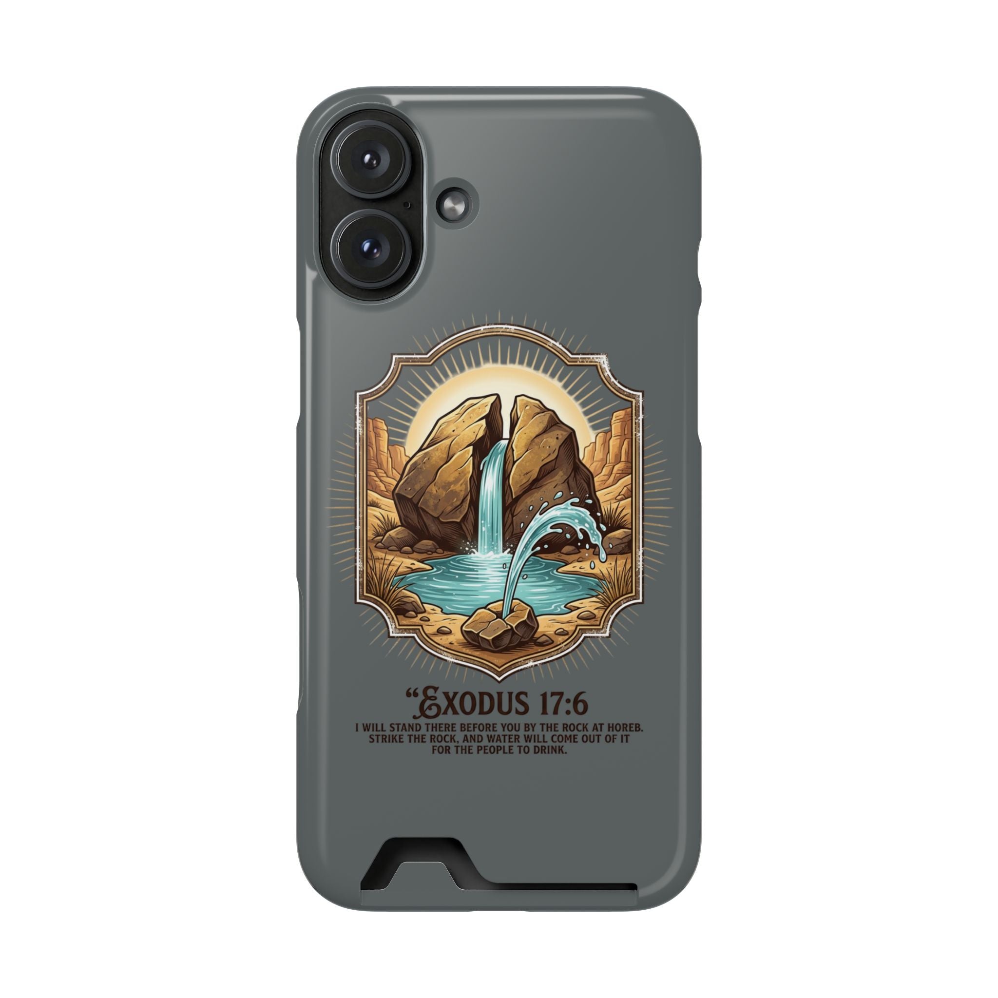 Exodus 17:6 Phone Case (Card Holder)