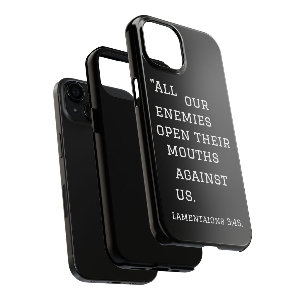 Lamentations 3:46 phone case