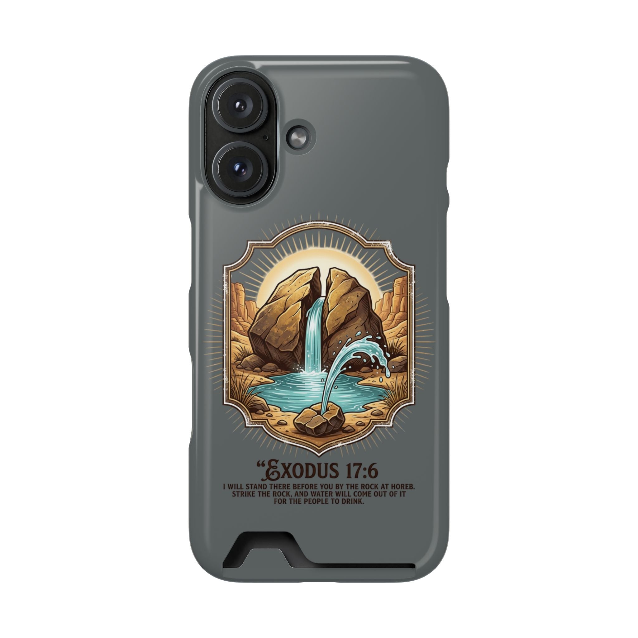 Exodus 17:6 Phone Case (Card Holder)