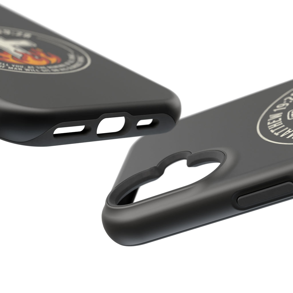 Matthew 19:28 with Cross Magnetic Impact-Resistant Cases