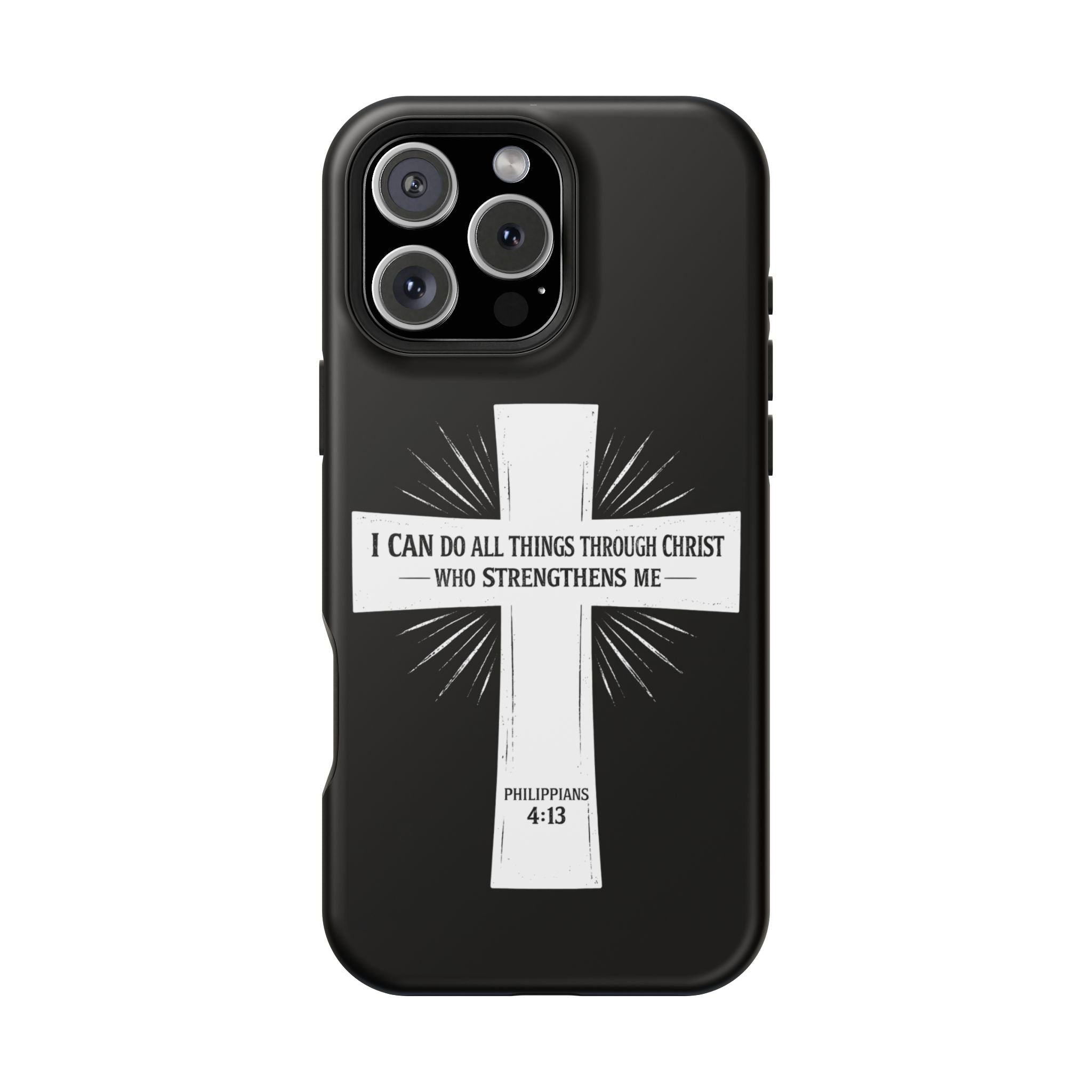 Philippians 4:13 Magnetic Impact-Resistant Cases
