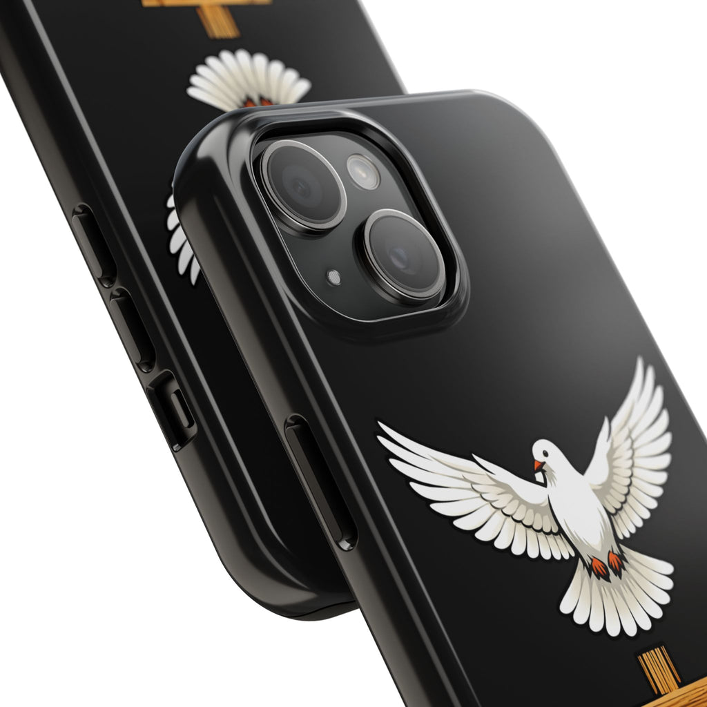 Dove and Cross Tough Phone Cases