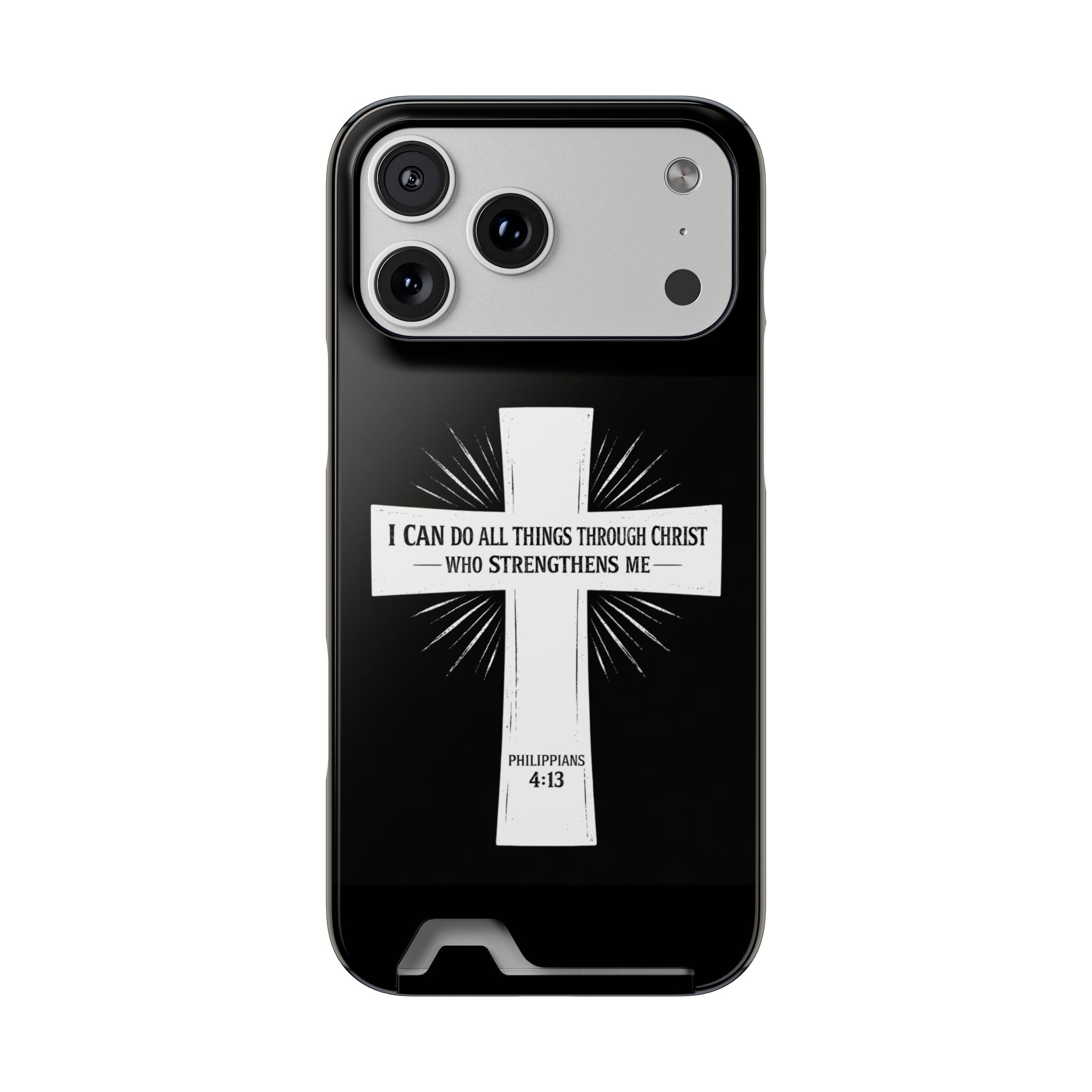 Philippians 4:13 Phone Case (Card Holder)