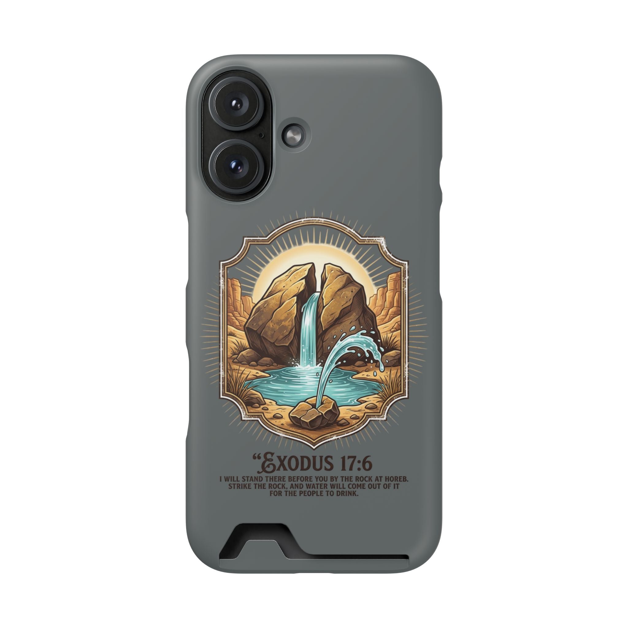 Exodus 17:6 Phone Case (Card Holder)
