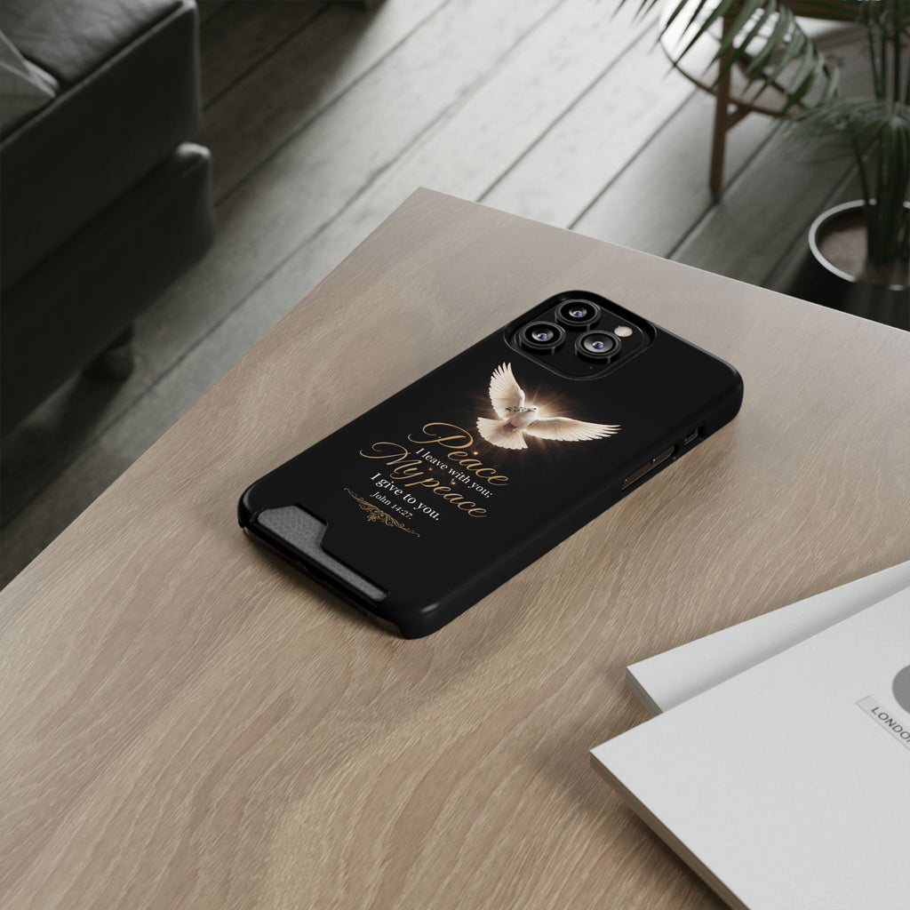 John 14:27 Phone Case With Card Holder