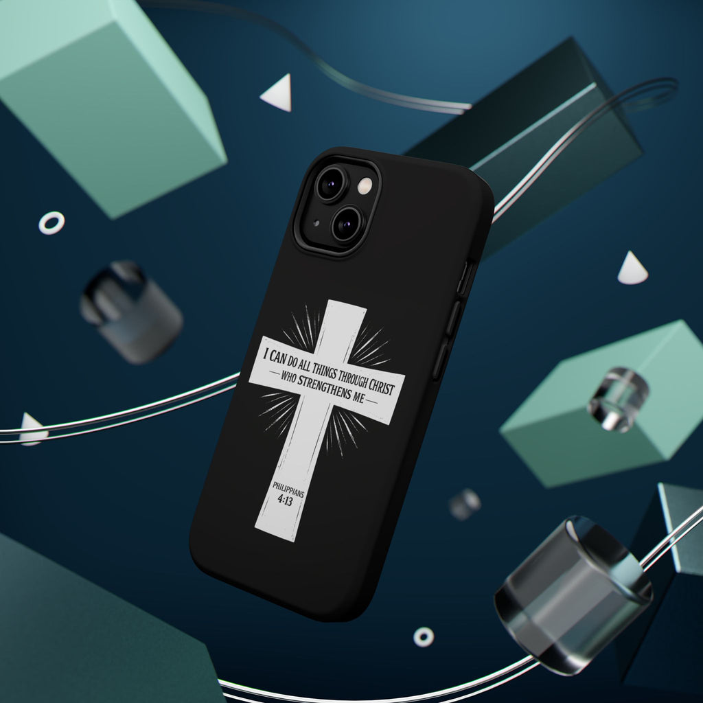 Philippians 4:13 Magnetic Impact-Resistant Cases