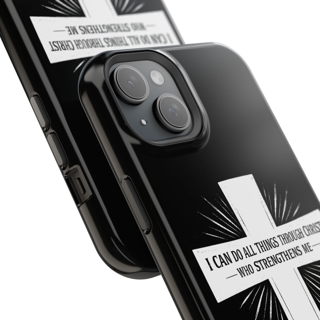 Philippians 4:13 Magnetic Impact-Resistant Cases