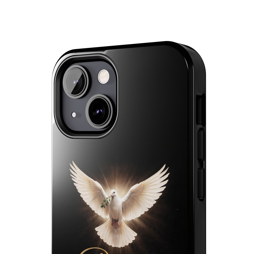 Dove with John 14:27 Tough Phone Cases