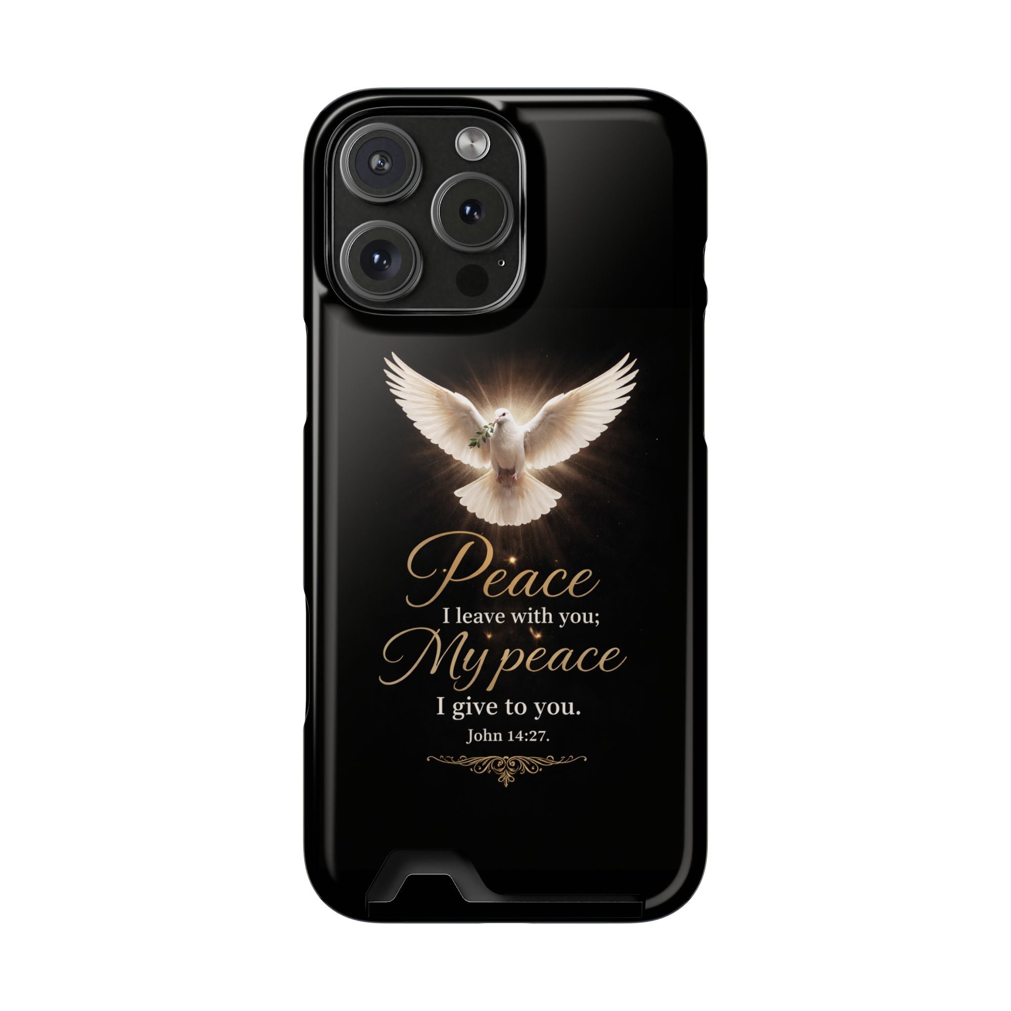 John 14:27 Phone Case With Card Holder
