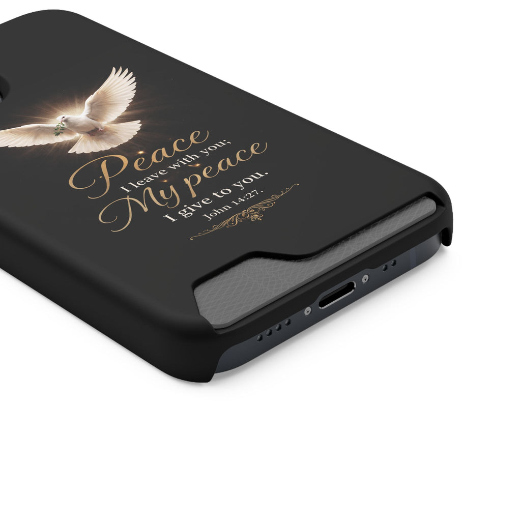 John 14:27 Phone Case With Card Holder