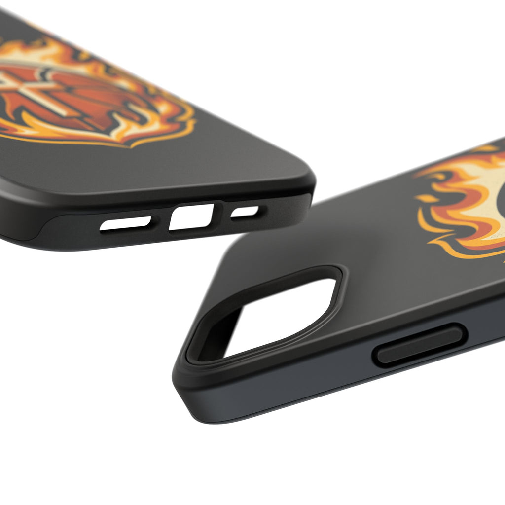Basketball with cross and fire Impact-Resistant Cases